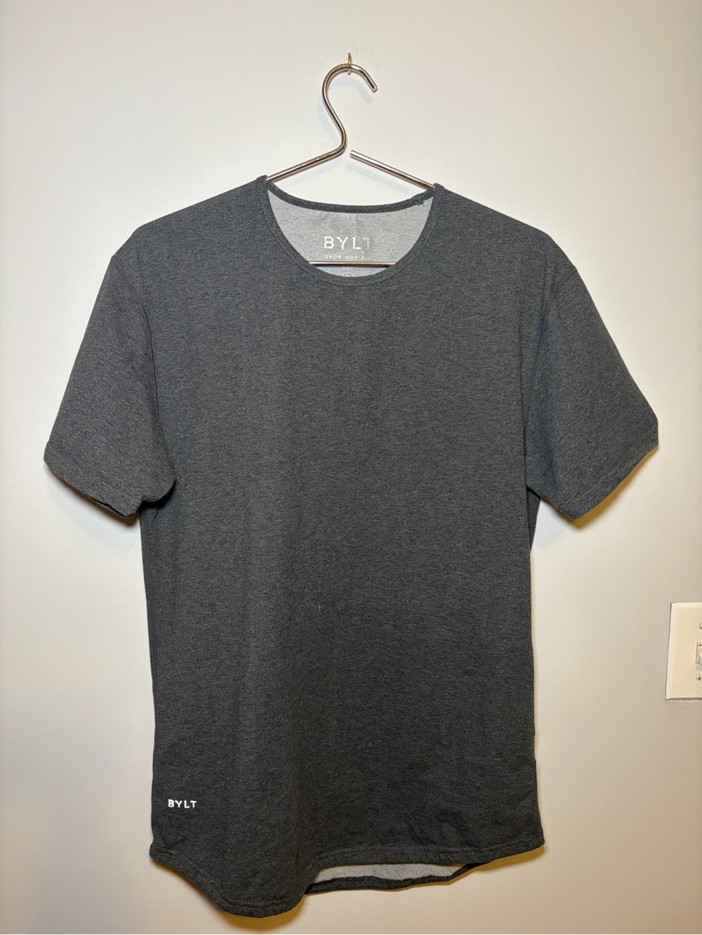 Men's BYLT LUX Dark Grey Crew Neck T-Shirt | Size M